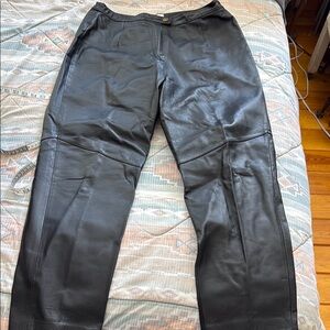 Vintage WoMen's Black Leather Pants